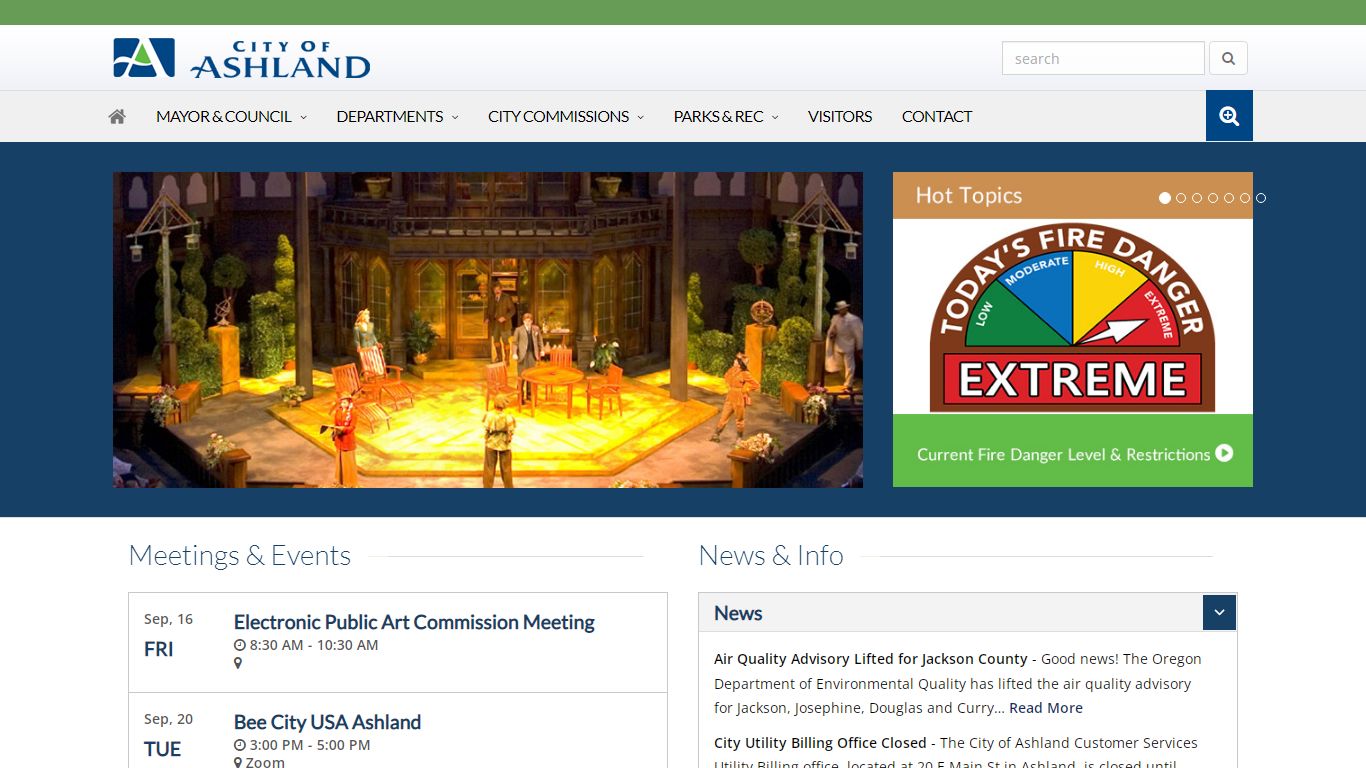 City of Ashland, Oregon - Municipal Court Homepage